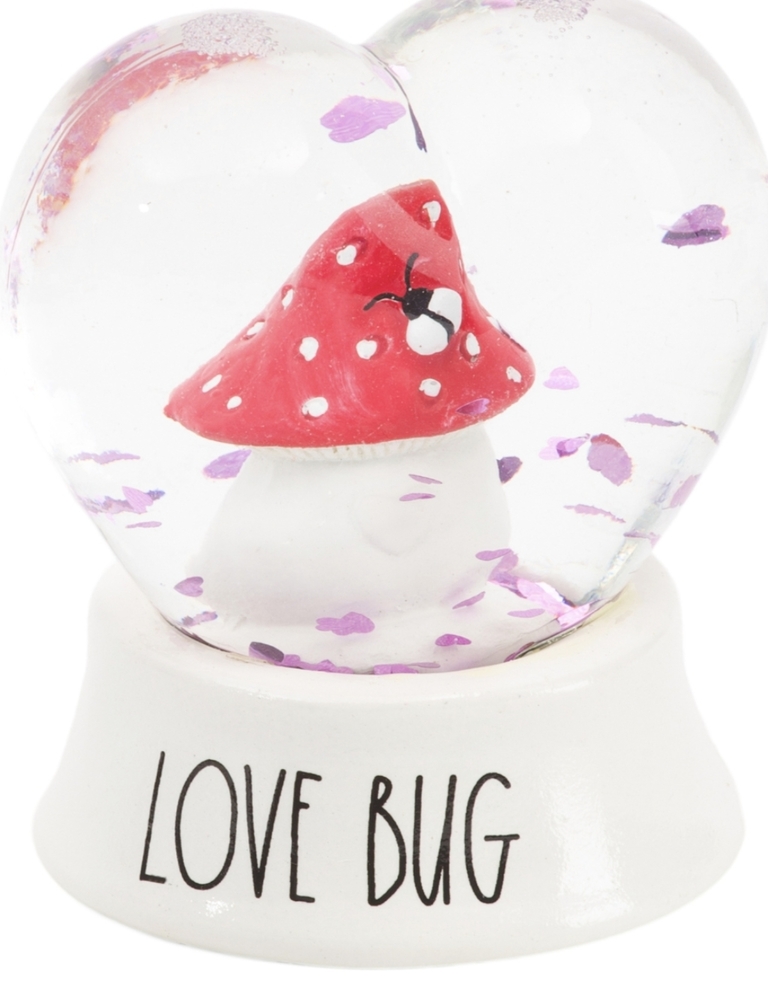 Rae Dunn Love Bug Small Snow Globe
